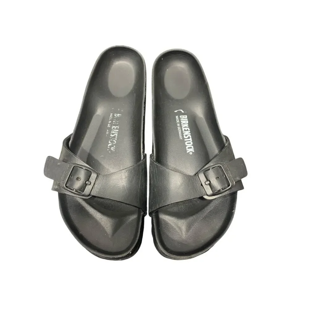 Birkenstock Madrid Essentials‎ EVA Slide Sandal - Black Size 38 L7 M5 NARROW